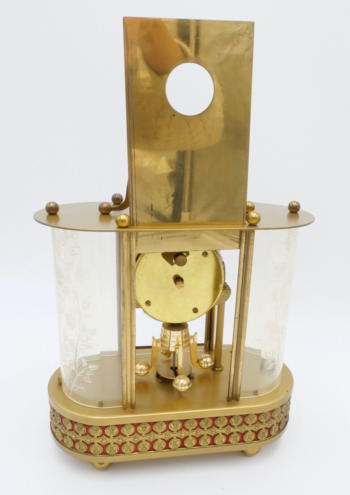 1950 SCHMID Spieluhr Jahresuhr 8 Tage Vintage Musik Kusswalzer Drehpendeluhr - Antikhandel-Stuttgart