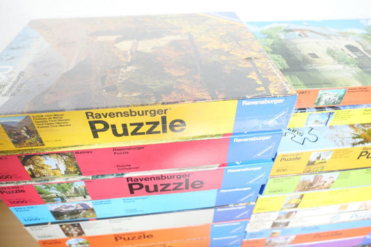 Posten / Konvolut alter RAVENSBURGER Puzzle 19 Stück vollständig (auch einzeln) - Antikhandel-Stuttgart
