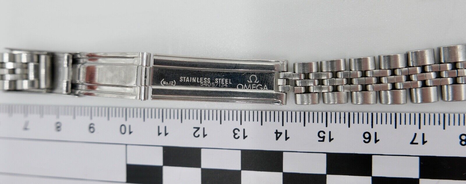 Original OMEGA Stahlband Faltschließe 5405 / 134 Damen No. 12 - Antikhandel-Stuttgart