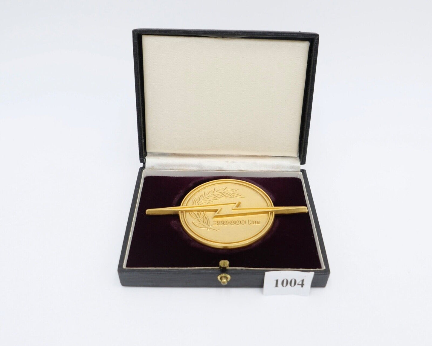 Autoplakette OPEL Plakette im Etui für 200 000 Km Fahrleistung Germany Pforzheim - Antikhandel-Stuttgart