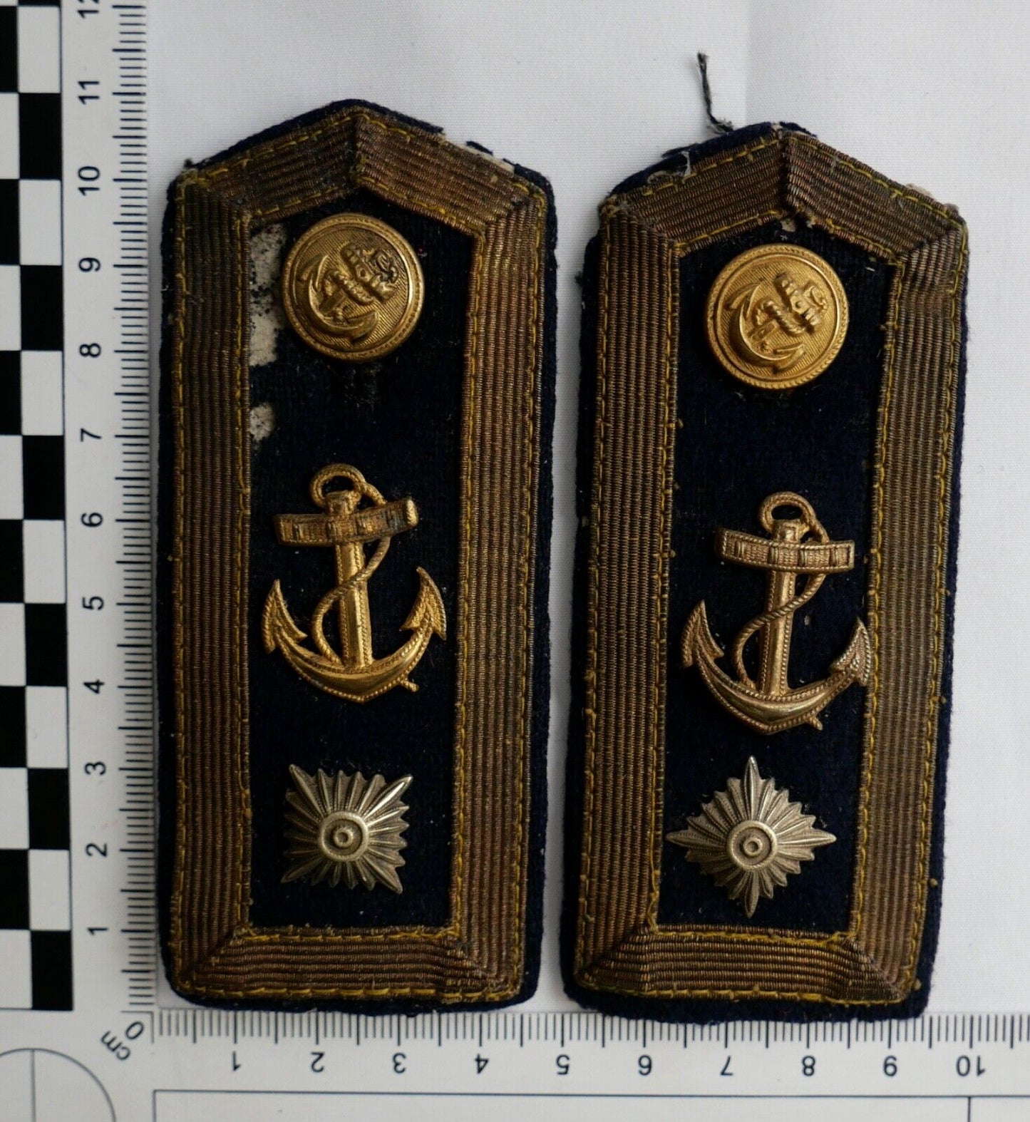 Paar Schulterklappen Schulterstücke Kriegsmarine BOOTSMANN WW2 WK2 - Antikhandel-Stuttgart