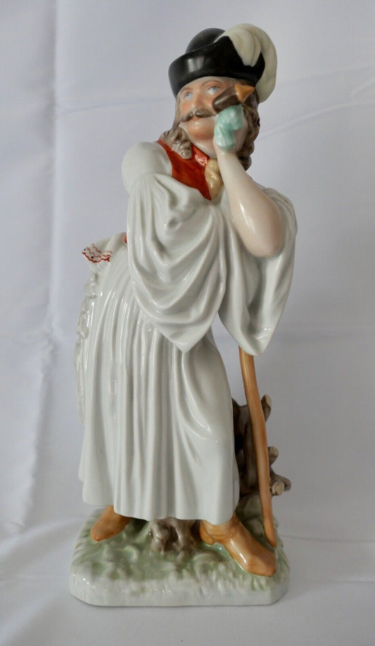 Porzellan Figur Herend Ungarn Bauer Schaf Hirte mit Stock 29 cm Modell Nr. 5427 - Antikhandel-Stuttgart