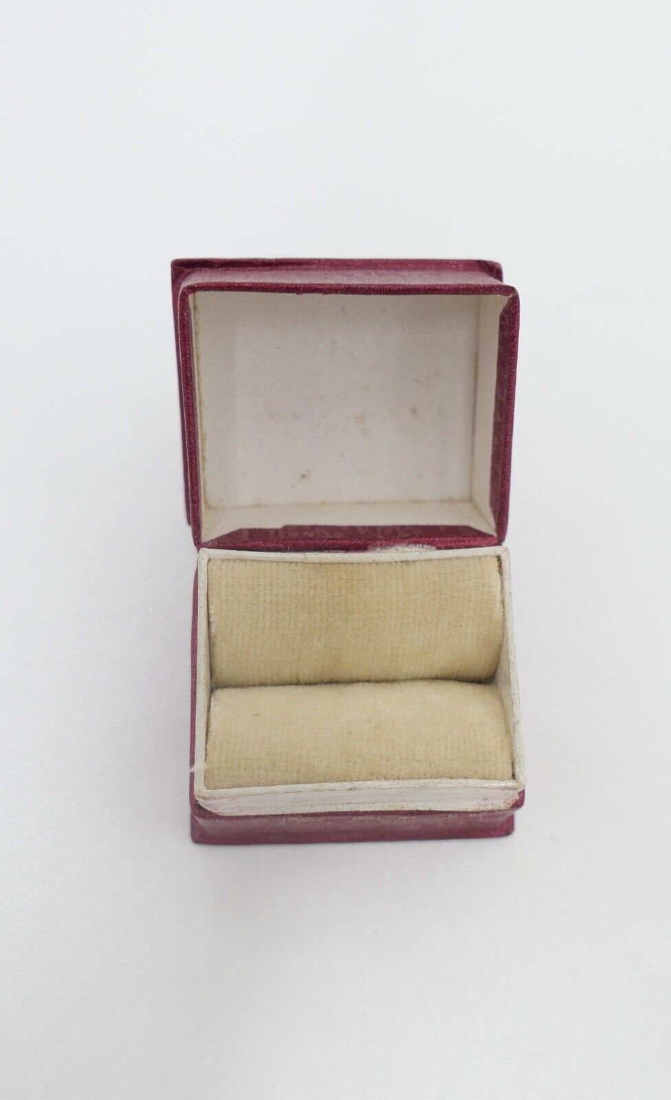 antikes Ringetui 3,6x3x3 cm Rot Etui Box Aufbewahrung Schatulle - Antikhandel-Stuttgart