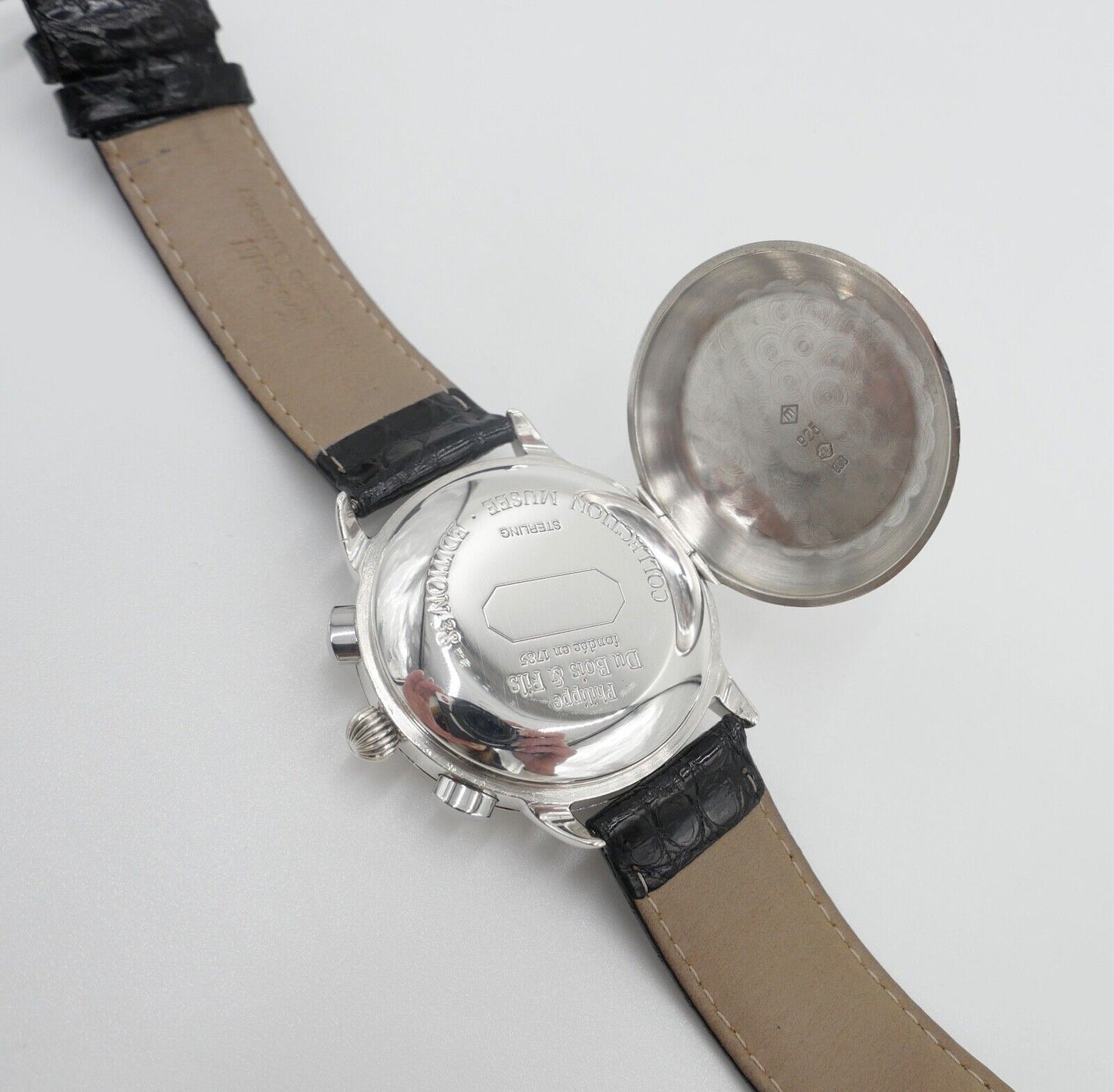 Philippe DuBois & Fils Chronograph 1910 Musee Edition 38 925 Silber Cal. ETA7751 - Antikhandel-Stuttgart