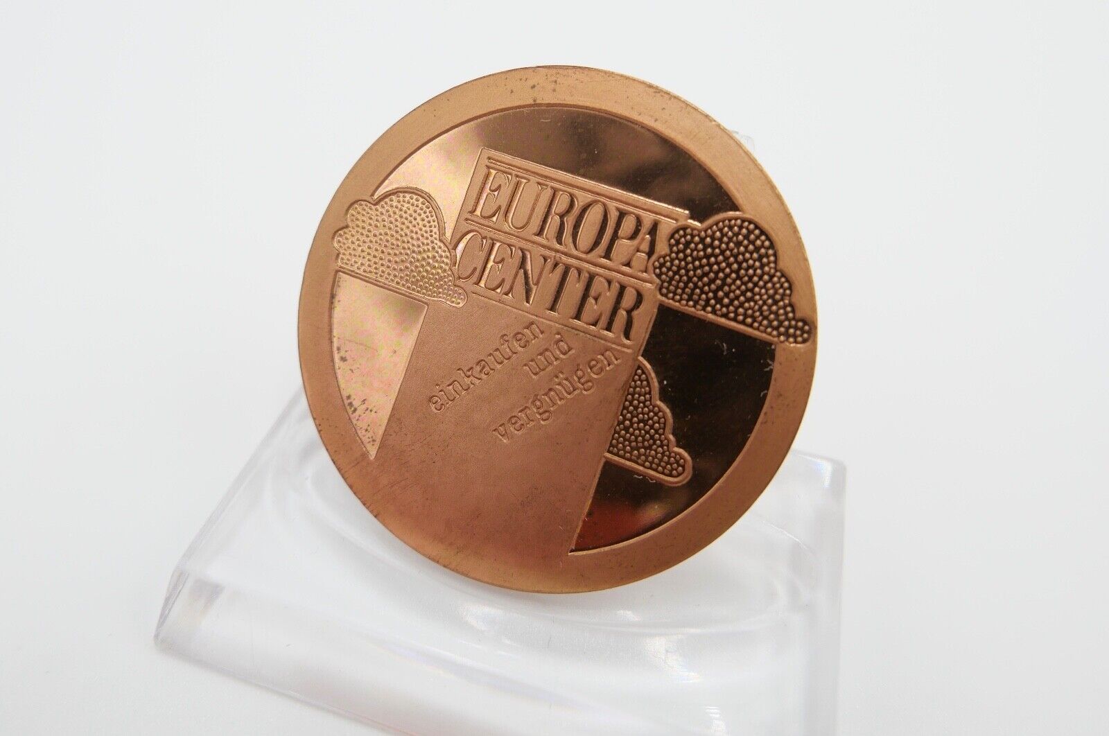 Berlin wählt EUROPA CENTER Medaille mit Etui Kreissparkasse Heilbronn - Antikhandel-Stuttgart