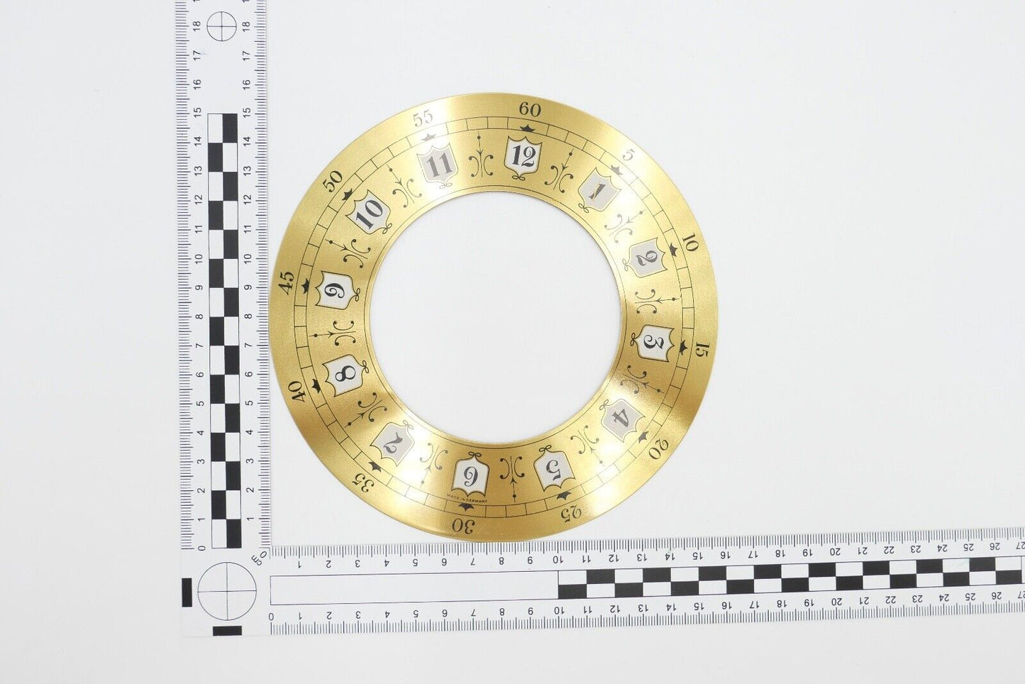 NEU Posten Uhrmacherauflösung Zifferblatt Ersatzteile Aluminium Messing Kaminuhr - Antikhandel-Stuttgart