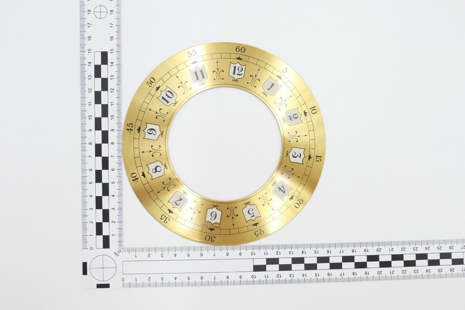 NEU Posten Uhrmacherauflösung Zifferblatt Ersatzteile Aluminium Messing Kaminuhr - Antikhandel-Stuttgart