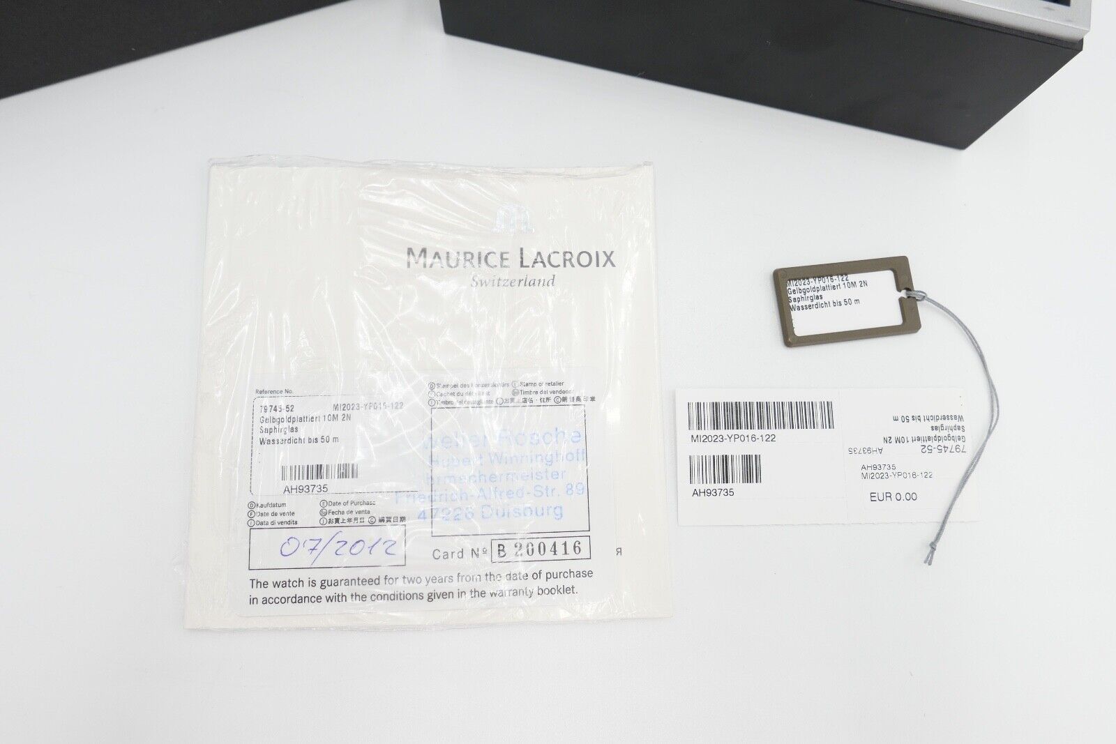 Maurice Lacroix Pontos PT 6068 GMT Automatic 18K / 750 Gold Armbanduhr Watch - Antikhandel-Stuttgart