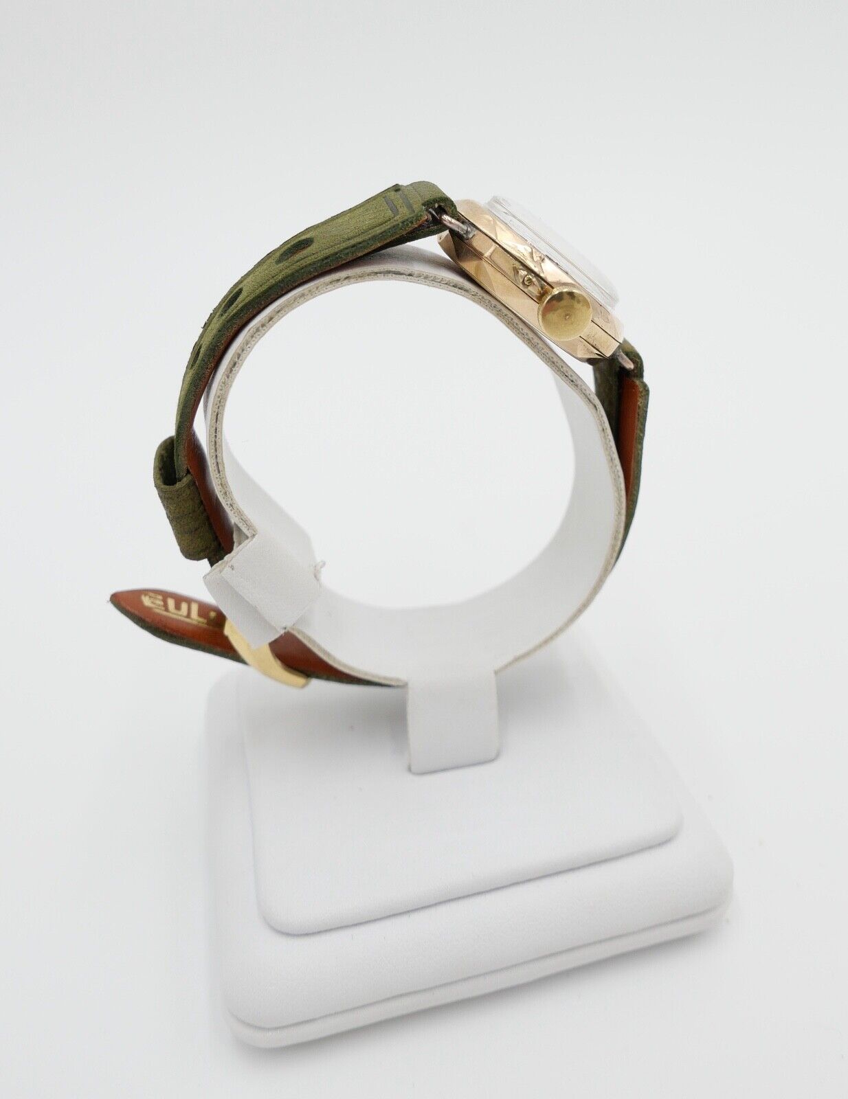 Damenuhr um 1900 floral Blumen Motiv GOLD 585 / 14K Handaufzug neues Band + Glas - Antikhandel-Stuttgart