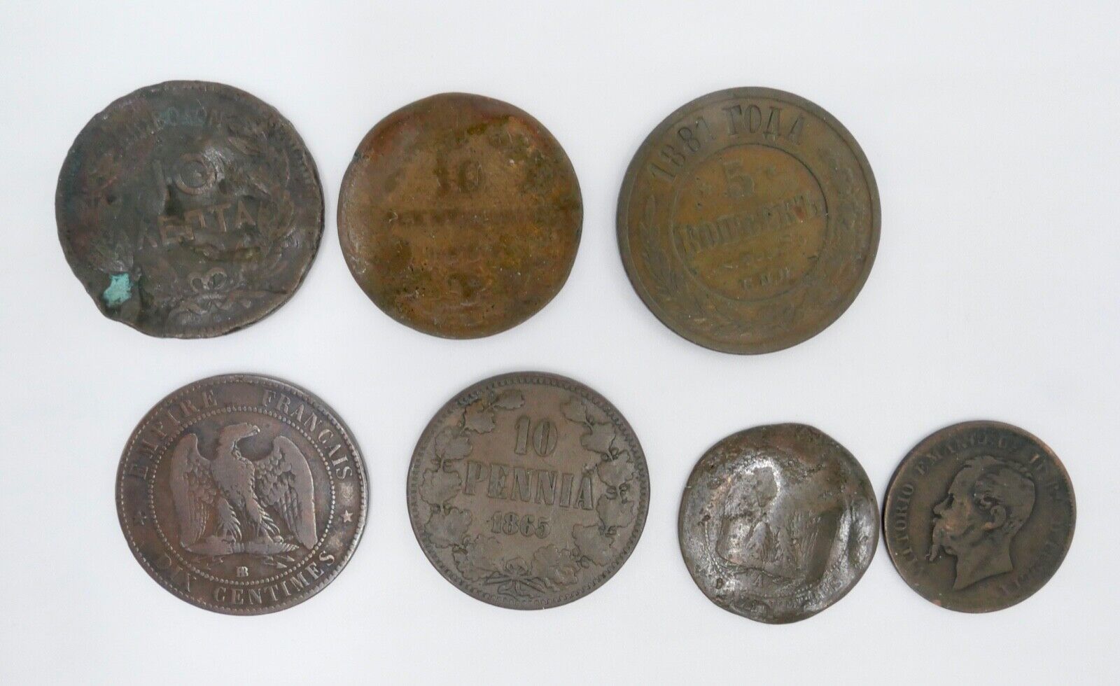 antike Münzen Griechenland Italien Frankreich Russland Finnland - Antikhandel-Stuttgart