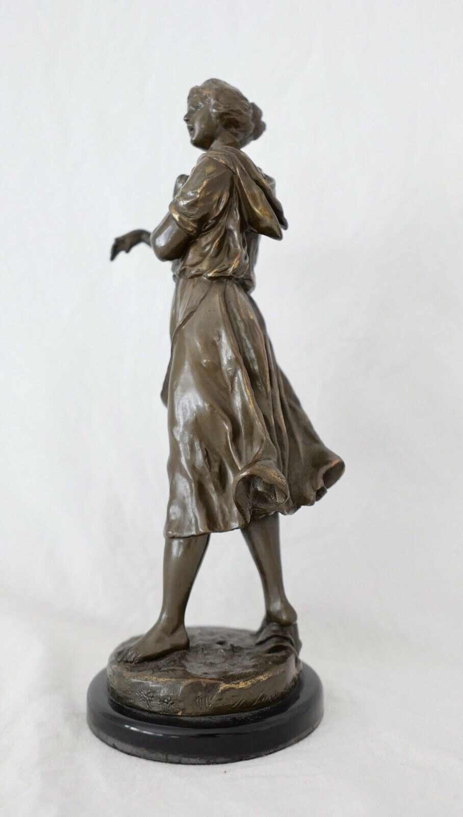 Jugendstil Bronze Figur Skulptur " M. Max Lindenberg " 25 cm um 1900 - Antikhandel-Stuttgart