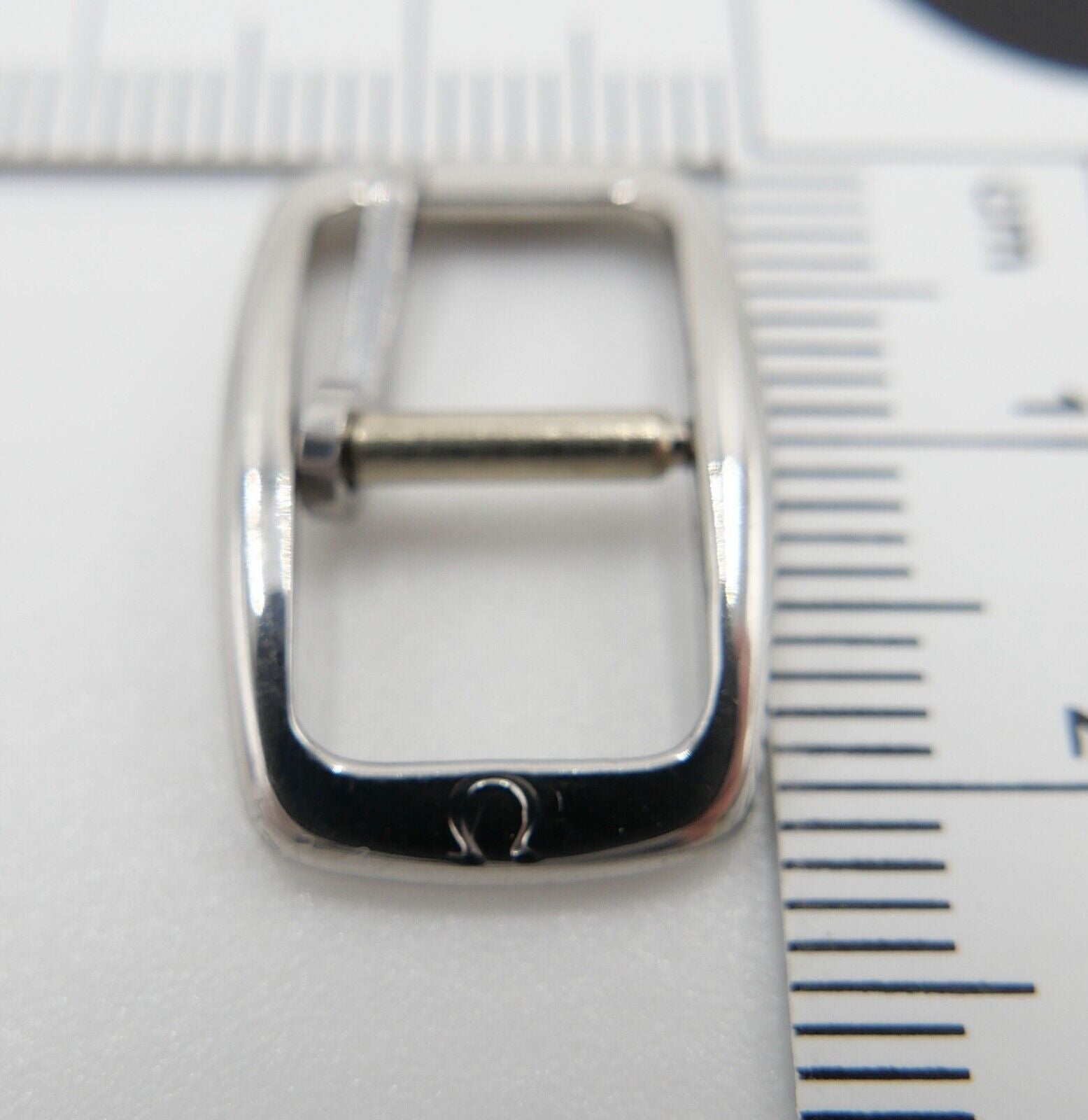 ORIGINAL alte OMEGA Dornschließe EDELSTAHL Armbanduhr 10mm CLASP BUCKLE - Antikhandel-Stuttgart