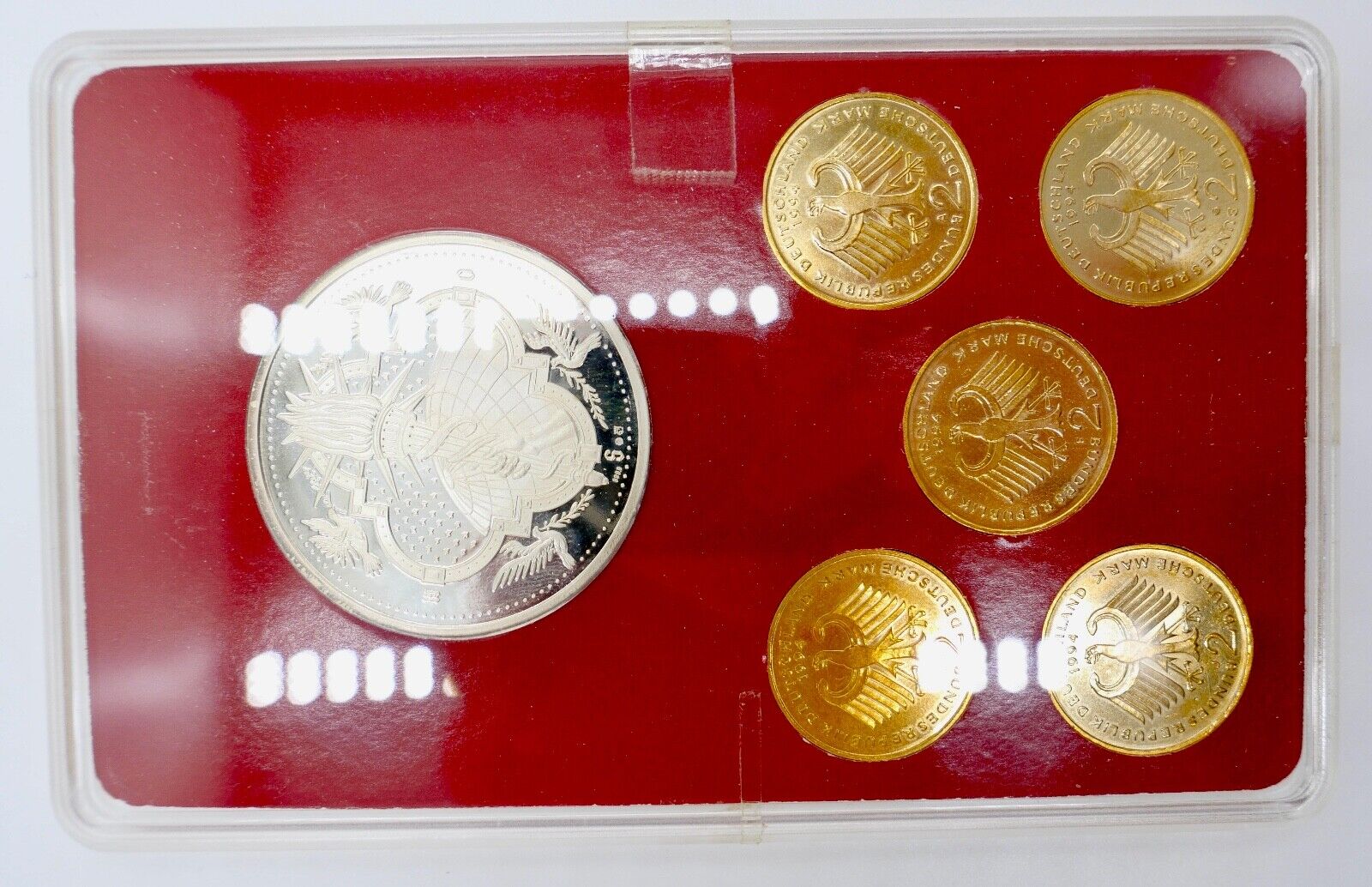 2 DM Willy Brandt Set Memory Edition 1994 NEU vergoldet & Silber Medaille - Antikhandel-Stuttgart