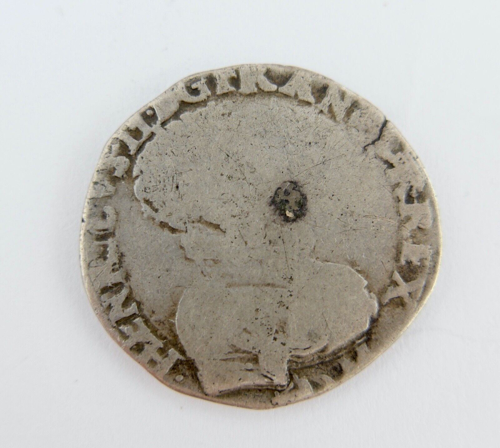 1558 K FRANZÖSISCHE KÖNIGLICHE MÜNZEN Henri II (1547-1559) 1/2 teston 2e type - Antikhandel-Stuttgart