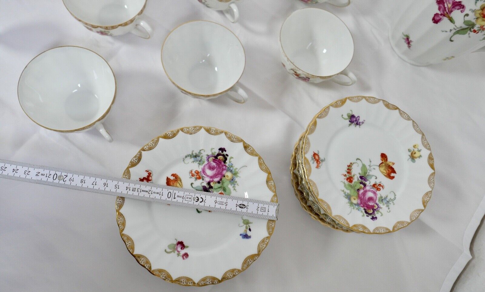 49 Tlg Kaffee Tee Service Württemberg 2188 Porzellan Bauer & Pfeiffer Schorndorf - Antikhandel-Stuttgart