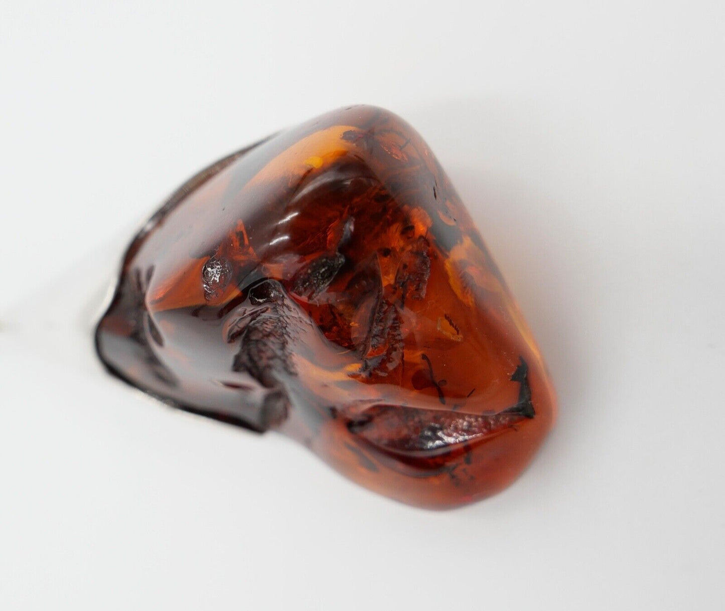 Alter großer Bernstein Anhänger 925 Silber Amber 10,3cm HANDGEFERTIGT - Antikhandel-Stuttgart