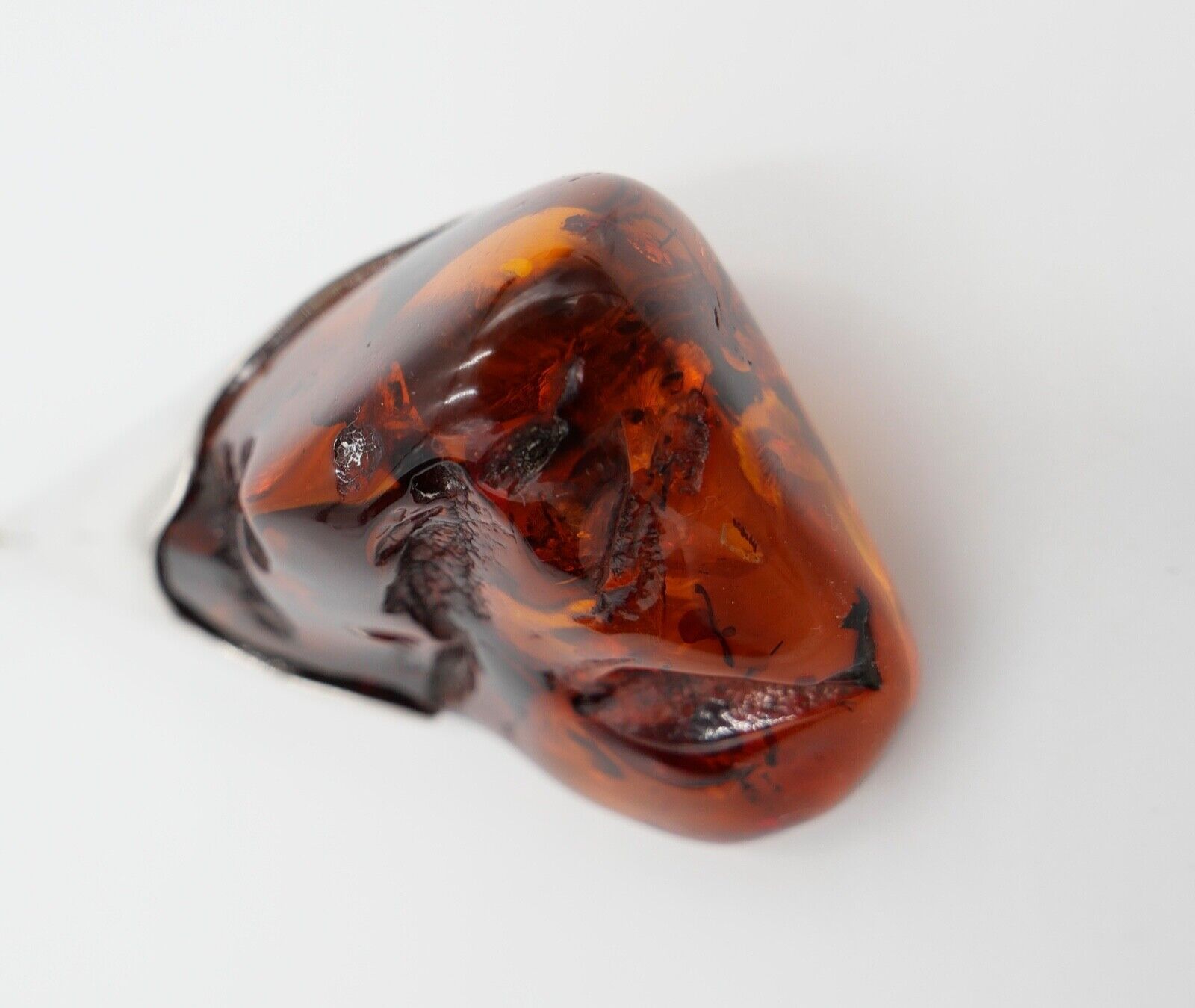 Alter großer Bernstein Anhänger 925 Silber Amber 10,3cm HANDGEFERTIGT - Antikhandel-Stuttgart