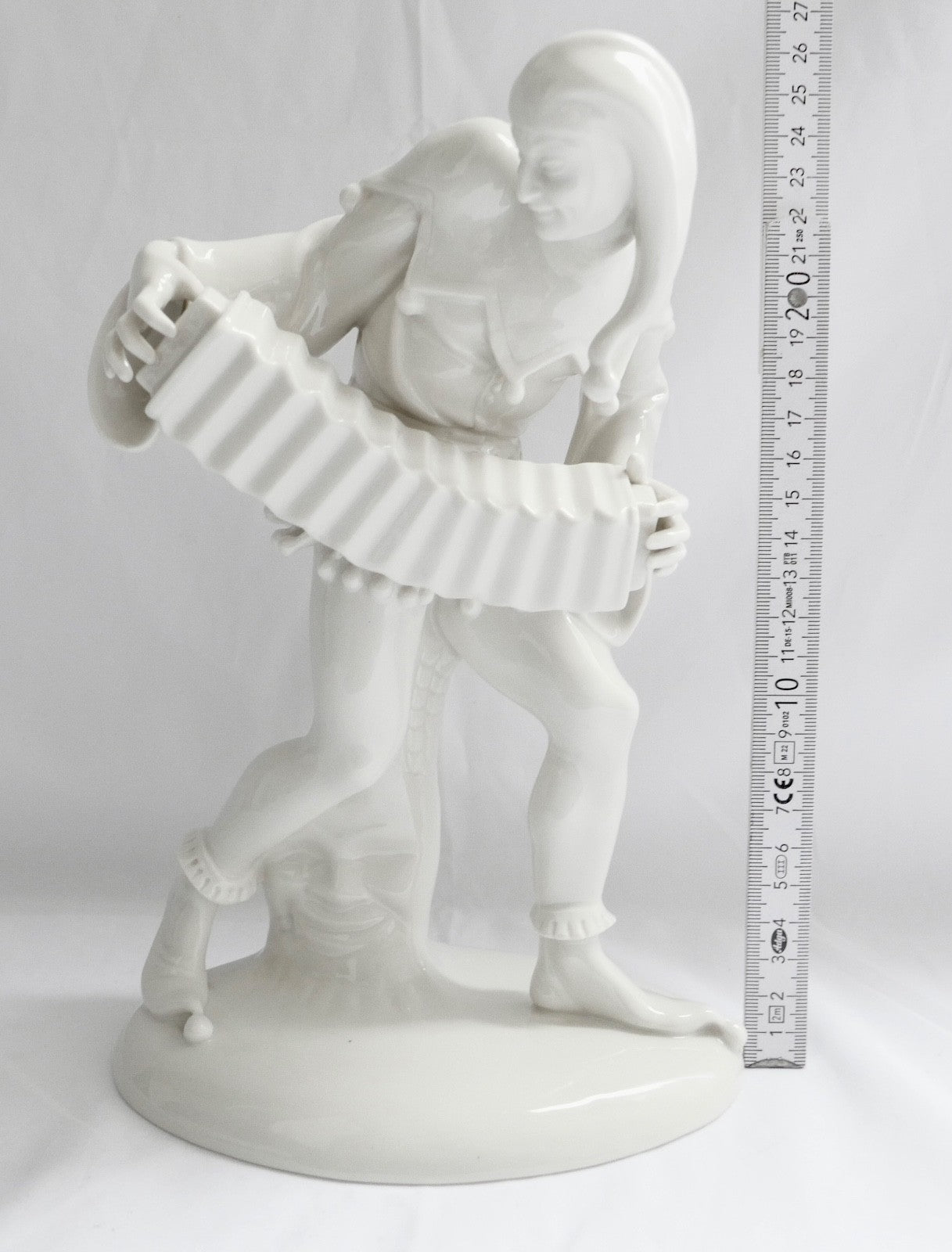 Schwarzburger Werkstätten Harlekin Figur Ziehharmonika Bandonium G. Oppel U 234