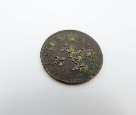 Frankreich CUGNON Double Tournois 1634 Jean-Théodore de Löwenstein - Antikhandel-Stuttgart