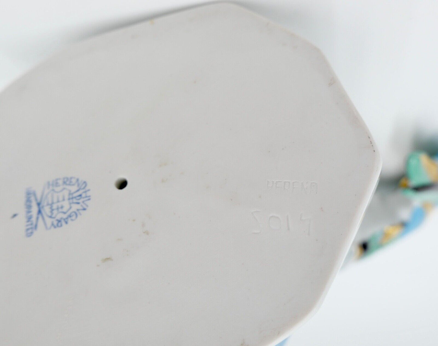 Herend Ungarn Figur Bunter Hahn 23 cm Modell Nr. 5014 Grün NEUwertig - Antikhandel-Stuttgart