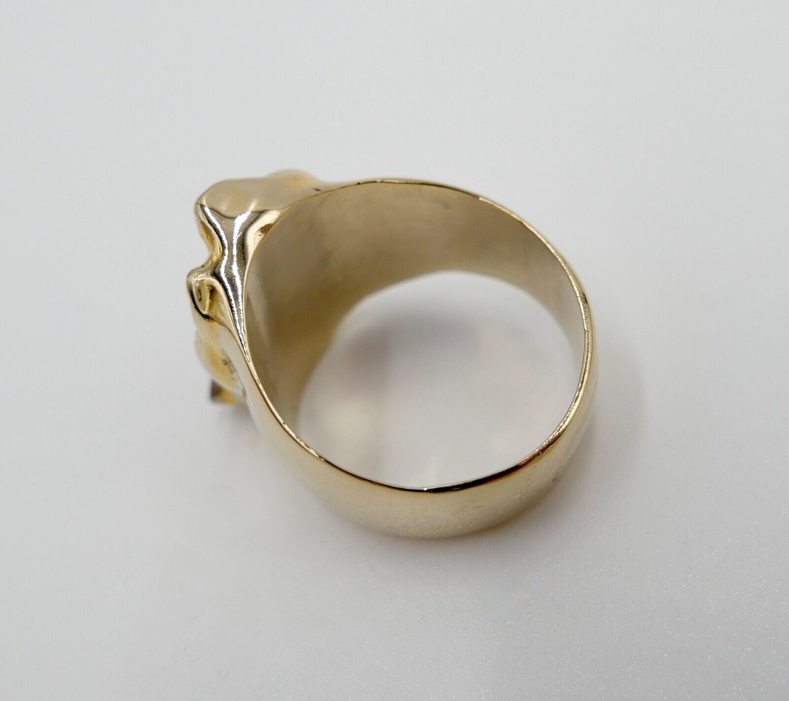 Massiv Herren Goldring blau-türkis Fancy Diamant 750 18K Gr.60 UNIKAT Handarbeit - Antikhandel-Stuttgart