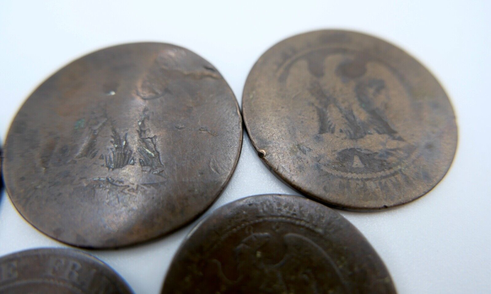 Lot Posten Frankreich Napoleon III 1854-1862 on Cinq Dix 1 5 10 Centimes - Antikhandel-Stuttgart