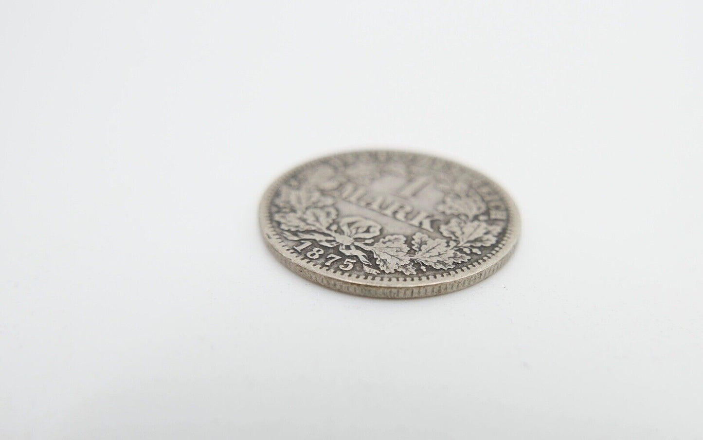 1 Mark Deutsches Reich 1875 A Jäger J.9 VZ-STG vorzüglich - Stempelglanz Silber - Antikhandel-Stuttgart