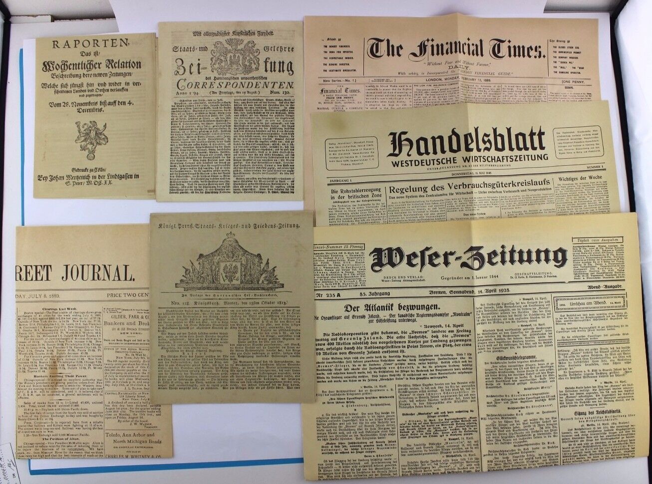 ZEIT IN ZEITUNG Mappe Schünemann Verlag Bremen 1974 Begrüßungs Mappe alt Zeitung - Antikhandel-Stuttgart