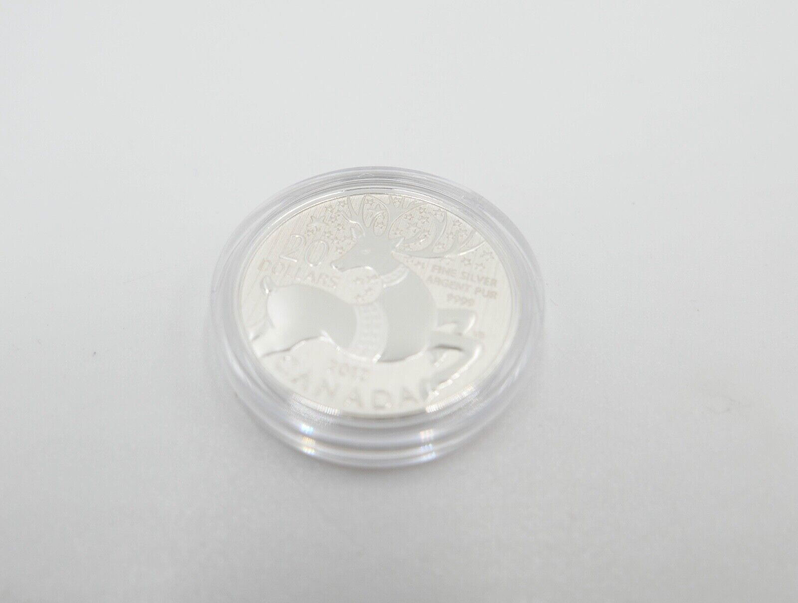 20 Dollars Canada Kanada 2012 Regina Happy Holidays Silber 999/1000 Rentier - Antikhandel-Stuttgart