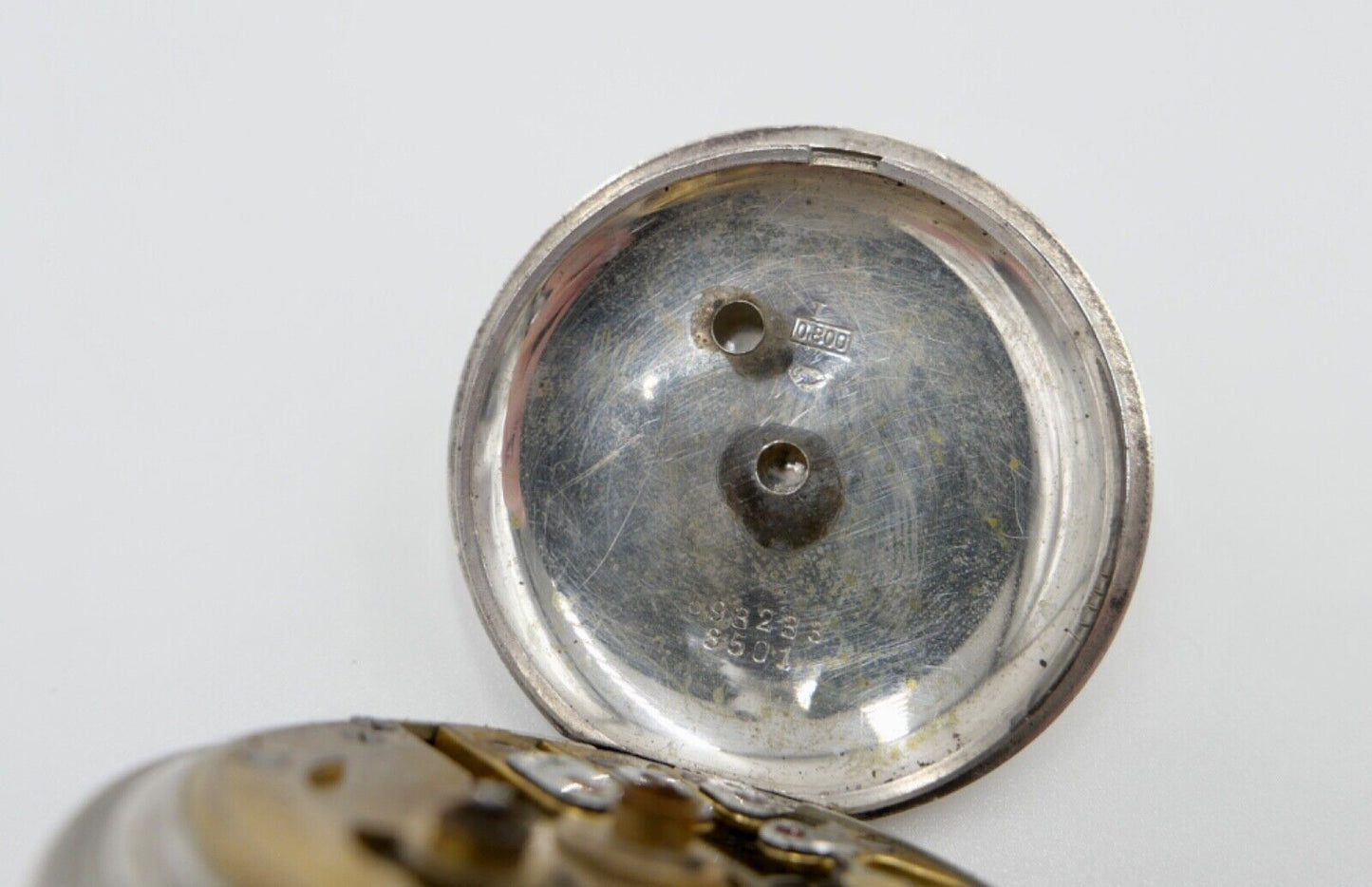 Antike Savonette Taschenuhr K. Serkisoff & Co 800 Silber Constantinople BILLODES - Antikhandel-Stuttgart