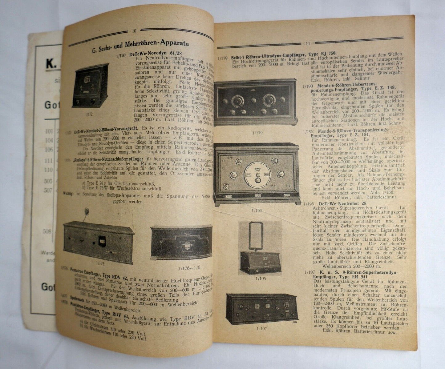 Radio-Quelle Leipzig Katalog von August 1928 - Antikhandel-Stuttgart