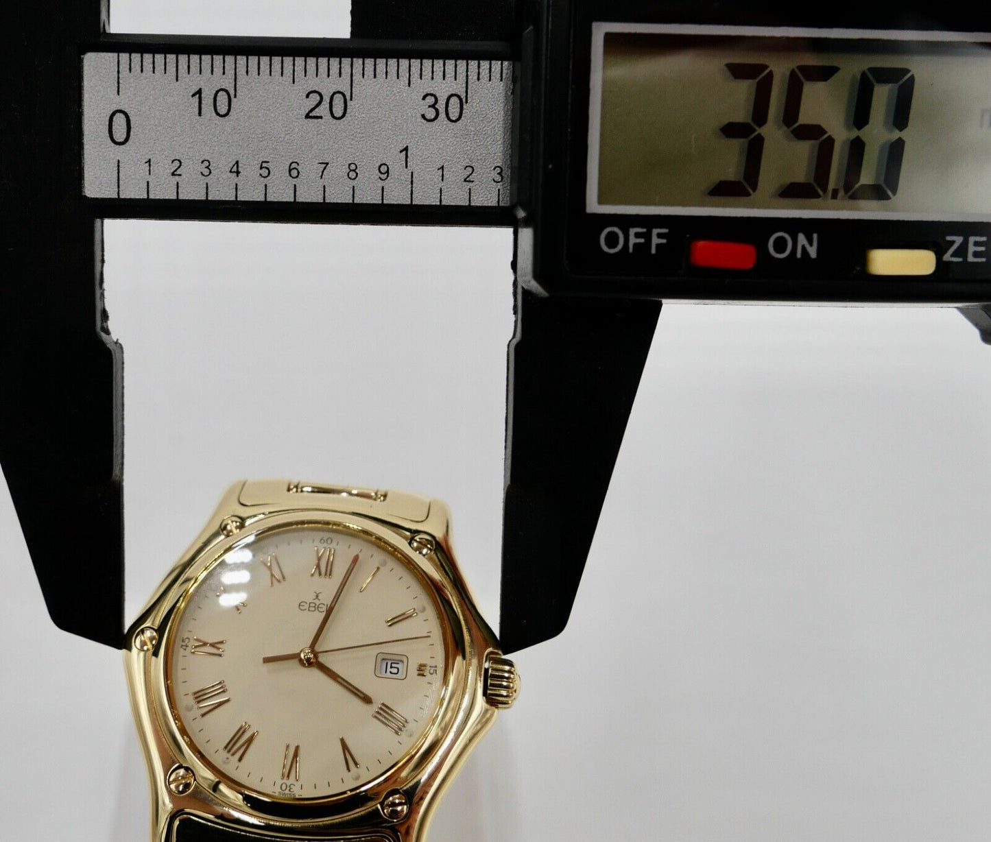 EBEL 1911 Herren Damen Unisex Uhr 750 18K Vollgold 139,9 Gramm Ø 35mm Ref 887902 - Antikhandel-Stuttgart