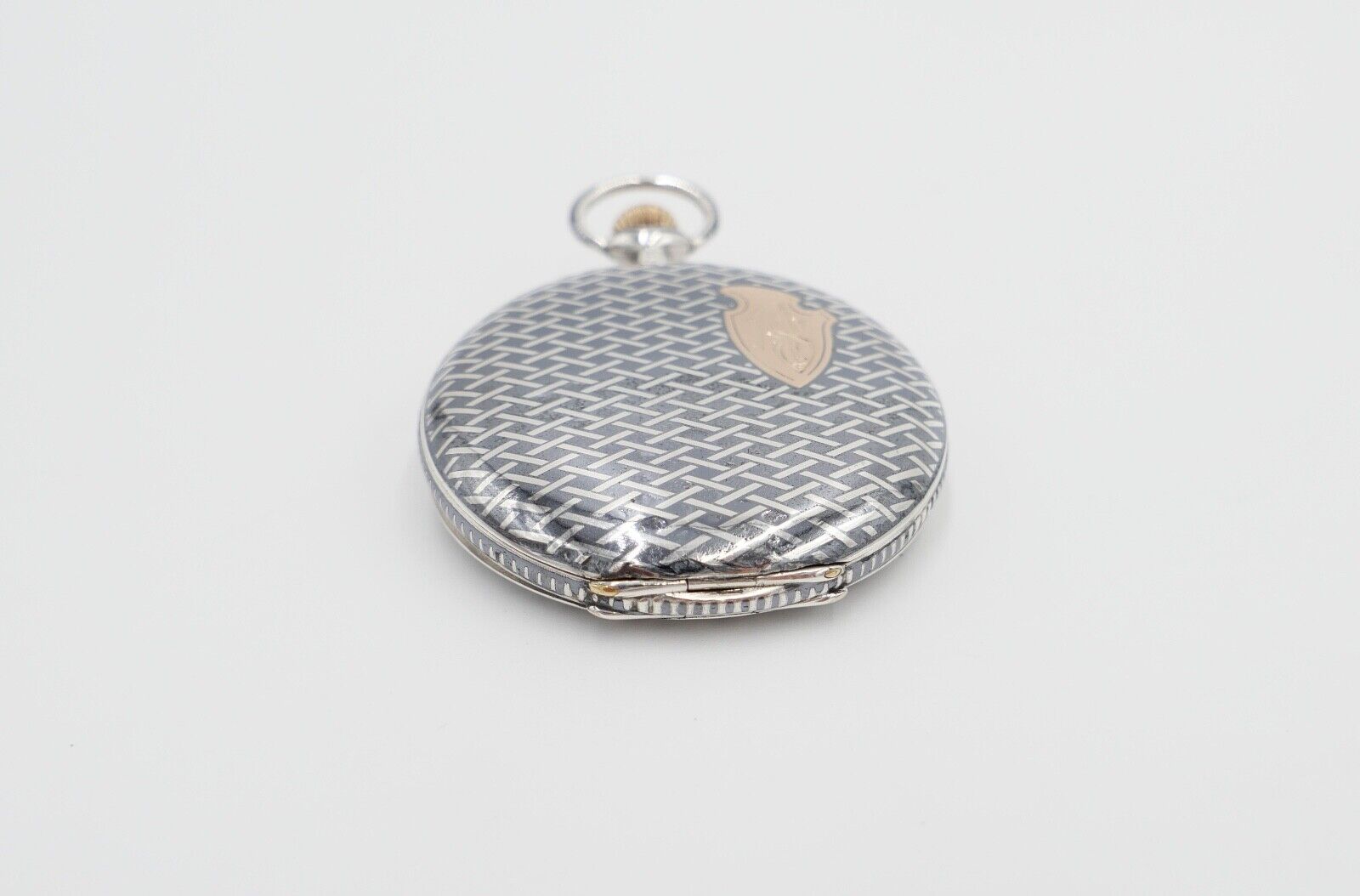 1901-1949 ART DECO SAVONETTE Taschenuhr HAVILA pocket watch Halbmond Krone Silbe - Antikhandel-Stuttgart