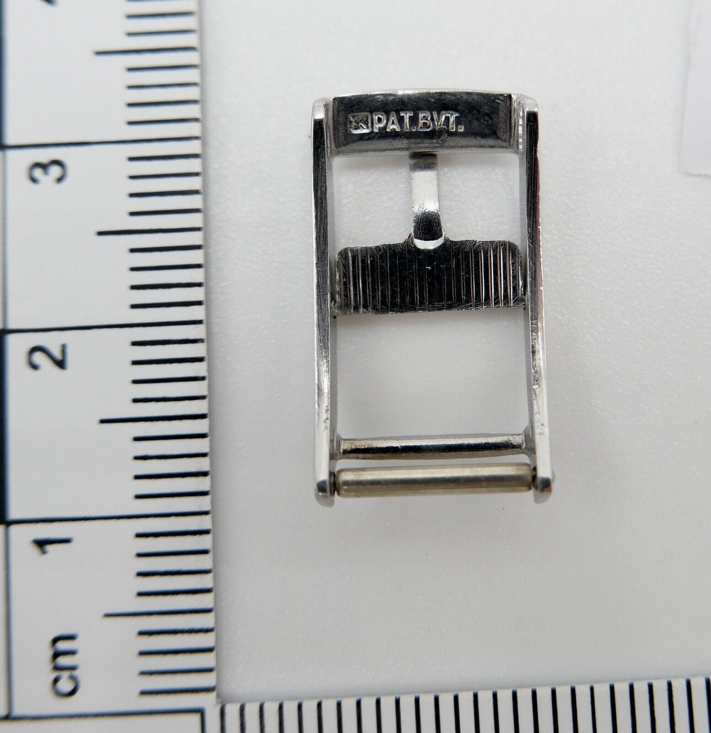 ORIGINAL alte OMEGA Dornschließe EDELSTAHL Armbanduhr 10mm CLASP BUCKLE PAT BVT - Antikhandel-Stuttgart