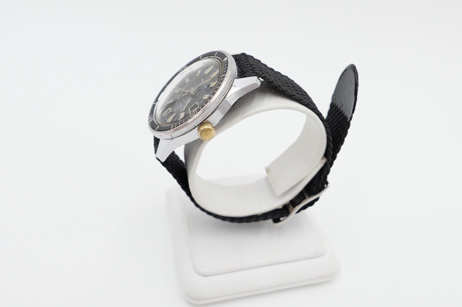 RAR 60er BULER Beryllium Balance Jemaflex DIVER Taucher Ø 36 mm neues Armband - Antikhandel-Stuttgart