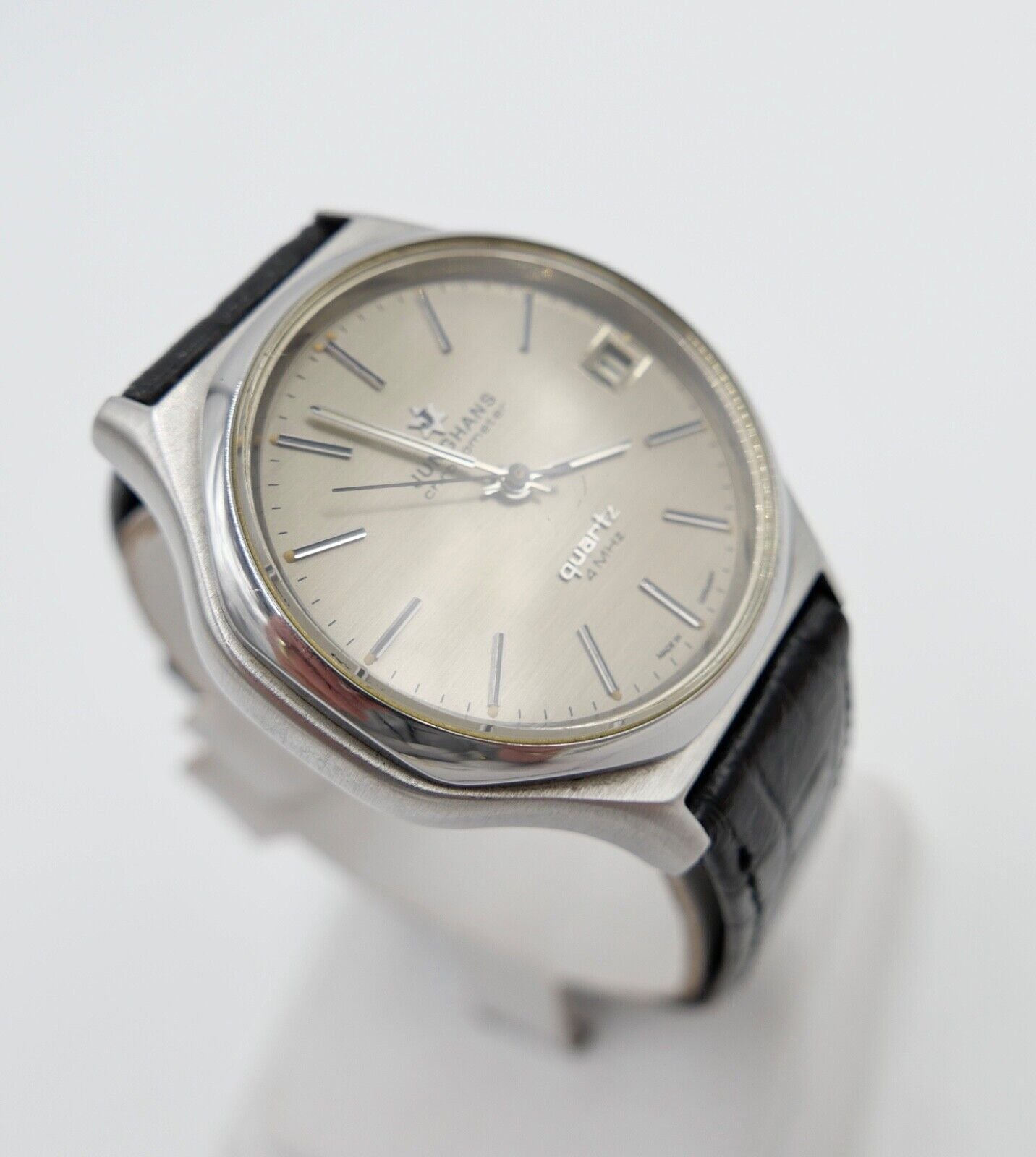 1970er JUNGHANS Quartz 4 MHz Chronometer Ref. 13/4880 Seltenes Stück Cal. 667.26 - Antikhandel-Stuttgart