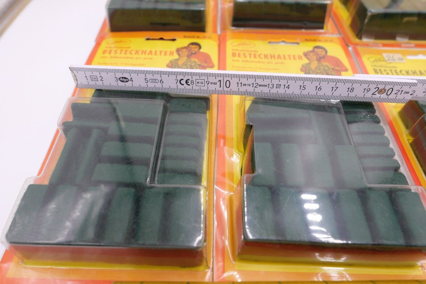 Posten Konvolut Besteckhalter und Filz NEU in OVP Ladenauflösung ALBEC 1980er - Antikhandel-Stuttgart