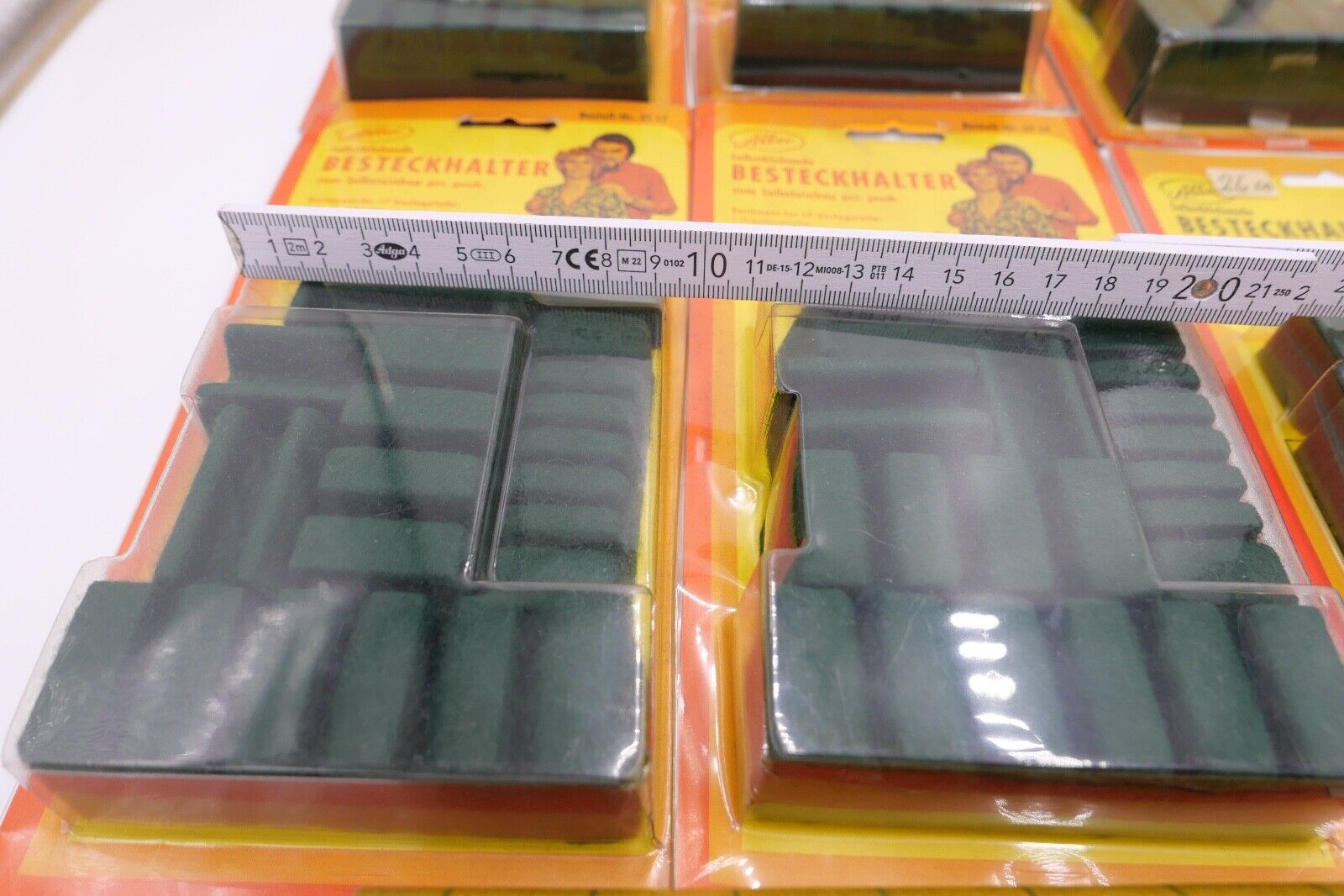 Posten Konvolut Besteckhalter und Filz NEU in OVP Ladenauflösung ALBEC 1980er - Antikhandel-Stuttgart