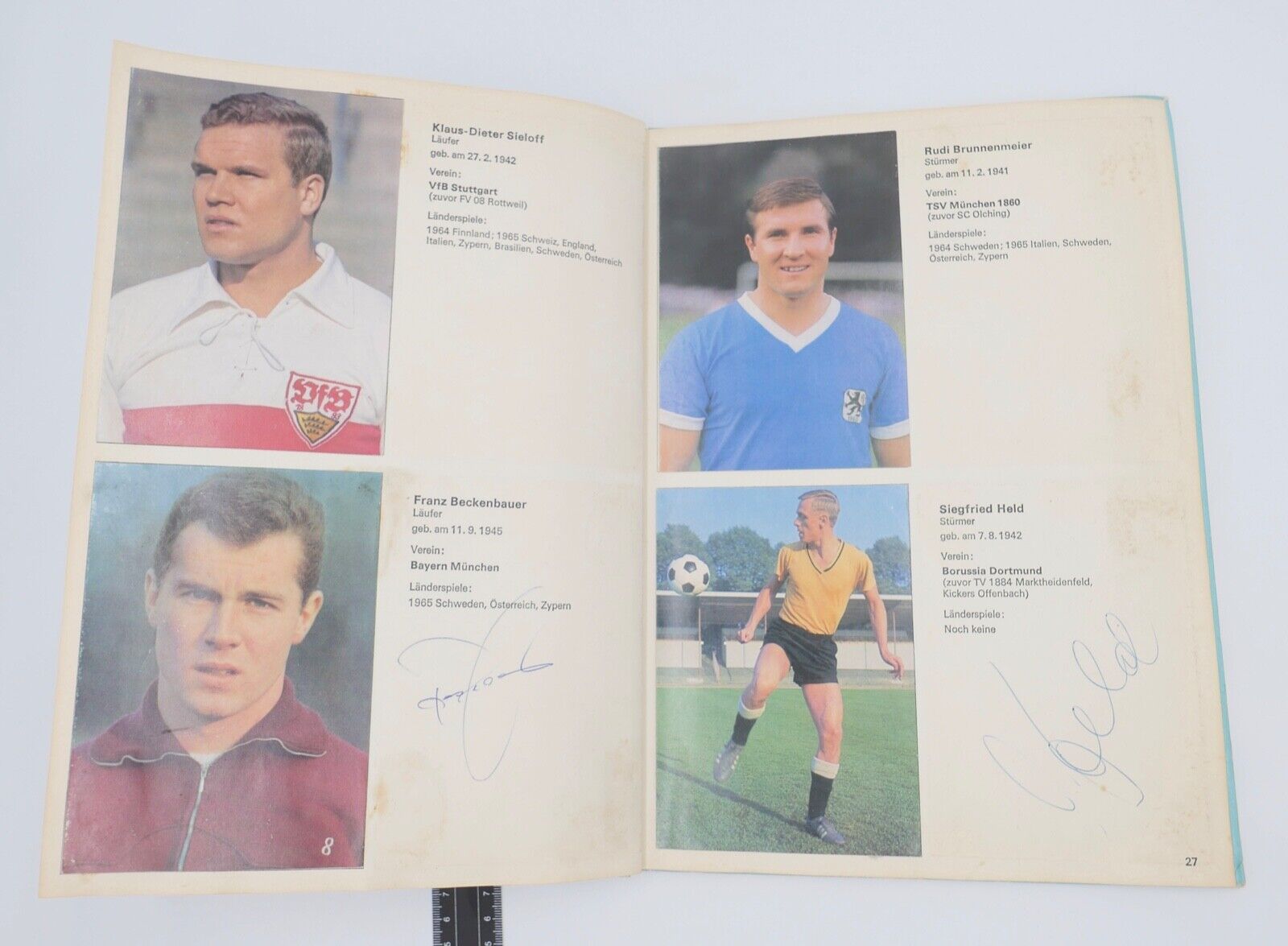ARAL Fussball Album Komplett WM 1966 Autogramm BECKENBAUER NETZER OVERATH SEELER - Antikhandel-Stuttgart