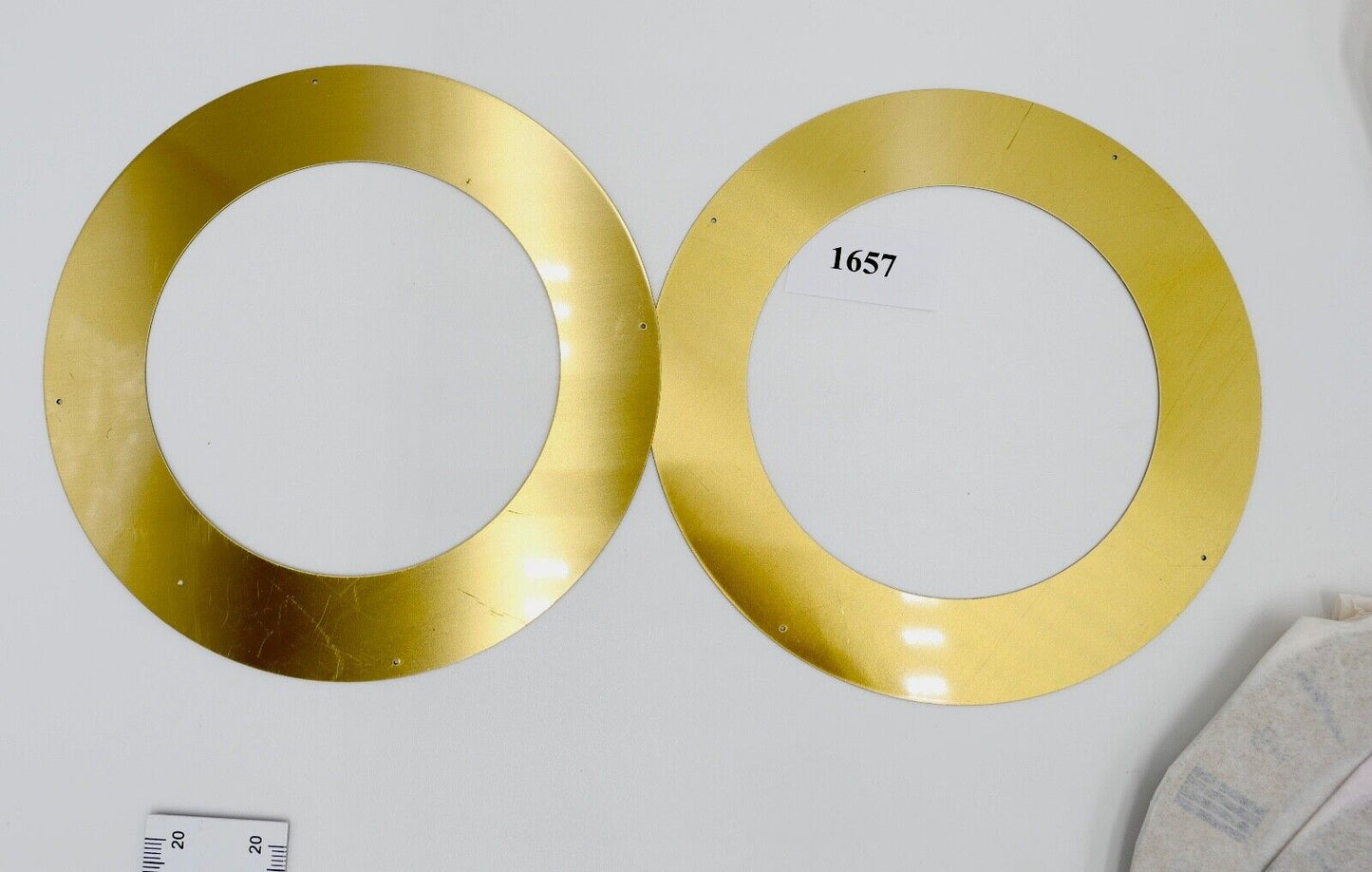 18x Zifferblatt Zahnreif Ø 140 mm NEU Messing für Kaminuhr Wanduhr Regulator usw - Antikhandel-Stuttgart