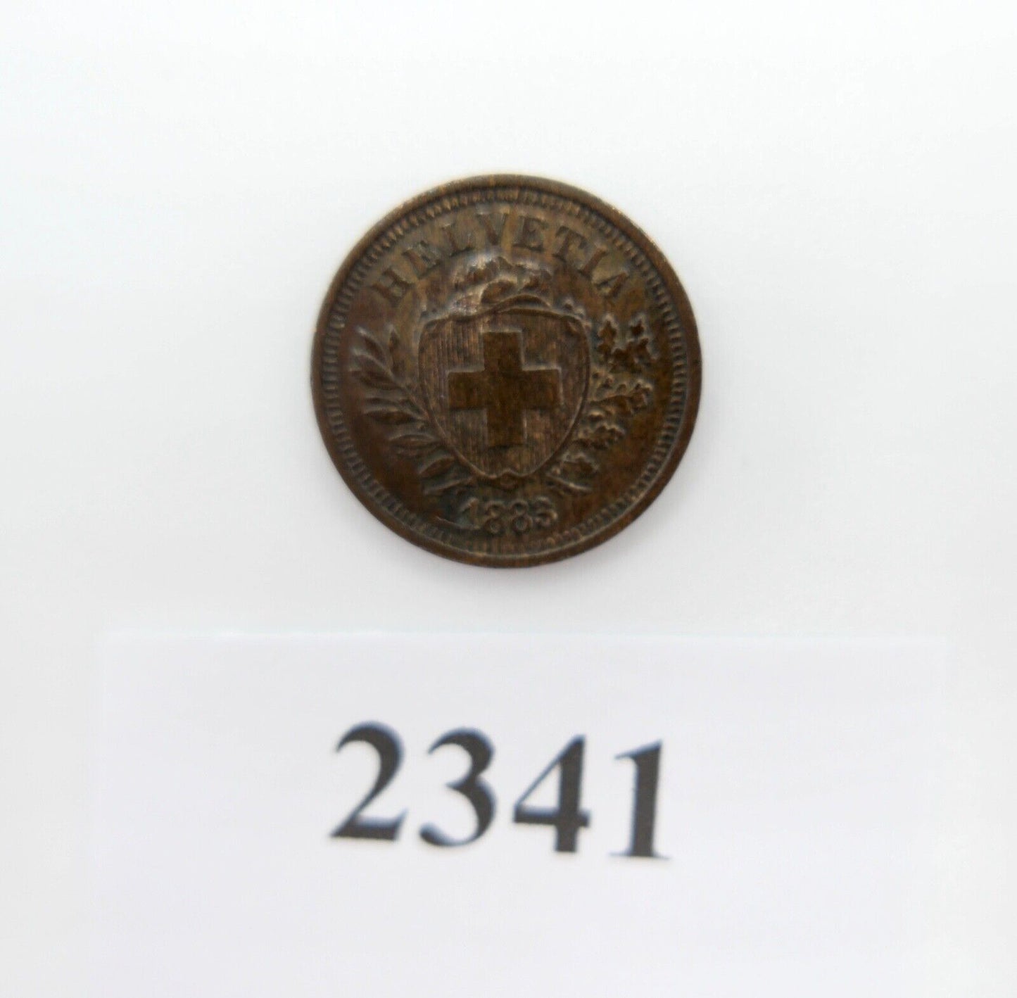 1 Rappen Schweiz 1883 in VZ Helvetia - Antikhandel-Stuttgart