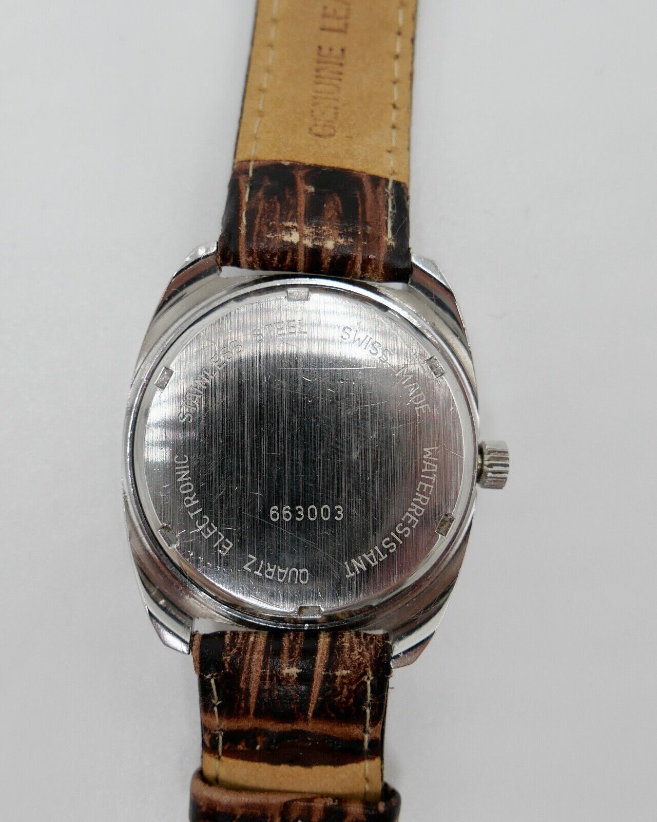 Vintage BWC Transi Tronic seltenes braunes Ziffernblatt Quartz Armbanduhr 1970er - Antikhandel-Stuttgart