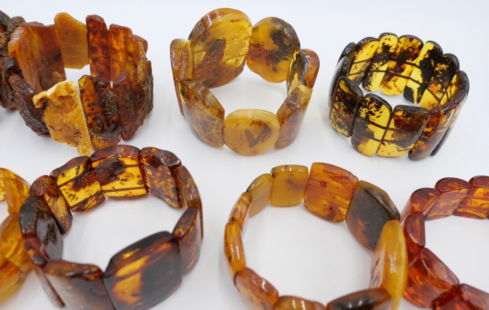 Konvolut Schmuck 24 tlg. Bernstein Armbänder Posten 998 Gramm Armband - Antikhandel-Stuttgart