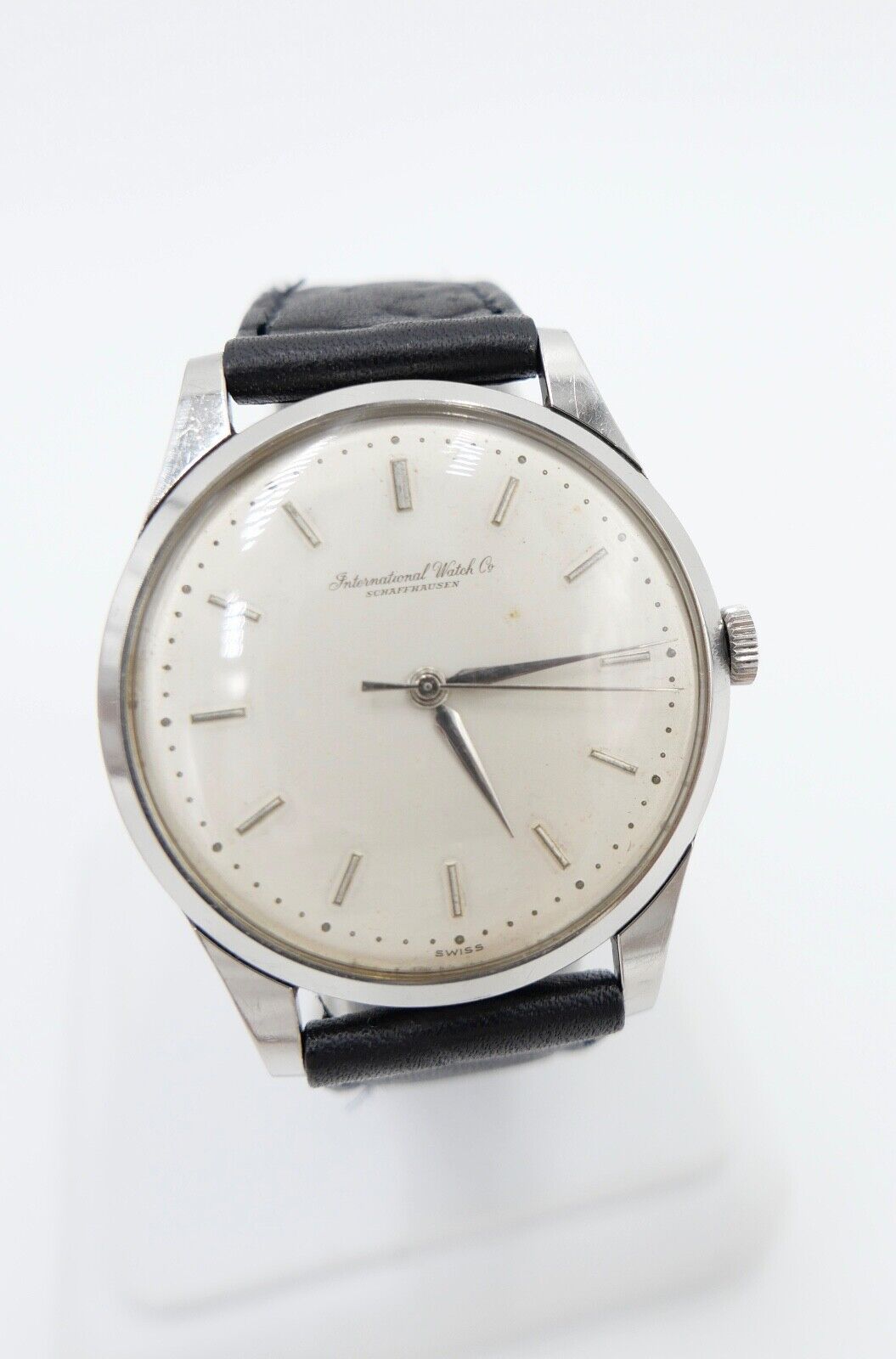 1959 IWC International Watch Co Herren Armbanduhr Cal. 89 Edelstahl Handaufzug - Antikhandel-Stuttgart