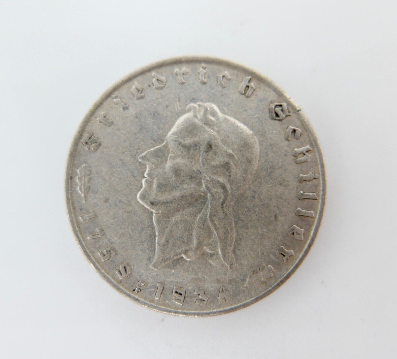 2 Reichsmark DRITTES REICH 175 Geburtstag Friedrich Schiller 1934 F J. Jäger 358 - Antikhandel-Stuttgart