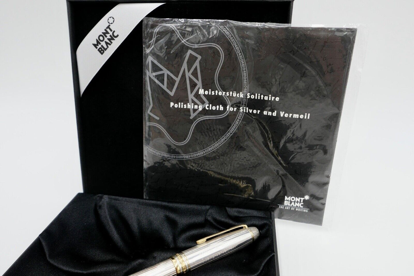 MONTBLANC Kolbenfüller Solitaire Le Grand MEISTERSTÜCK 1468 Silber GETRAG WHEEL - Antikhandel-Stuttgart