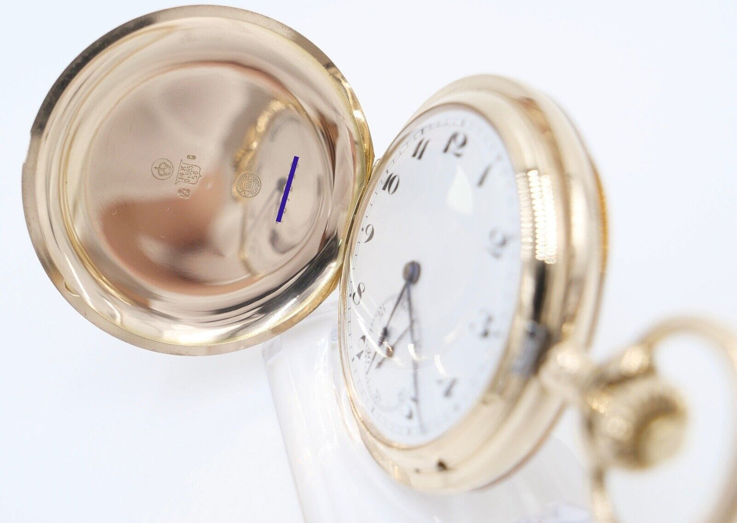 IWC Savonette Taschenuhr 585 / 14K GOLD 51mm 1916-1920 Cal.53 H6 Probus Scafusia - Antikhandel-Stuttgart