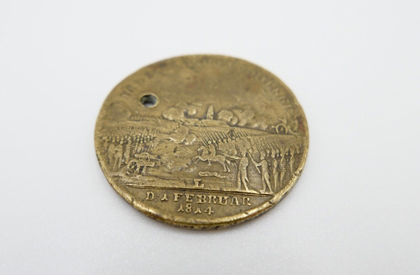 1814 Nürnberger Rechenpfennig SCHLACHT von BRIENNE BLÜCHER coin Medallie IETTON - Antikhandel-Stuttgart