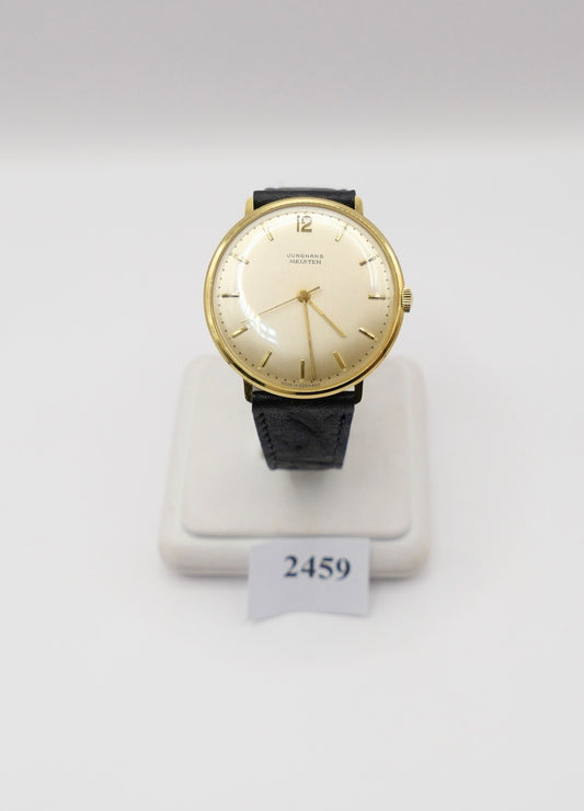 1960er Klassische JUNGHANS Meister Herrenuhr Cal.684 neu Lederarmband Handaufzug