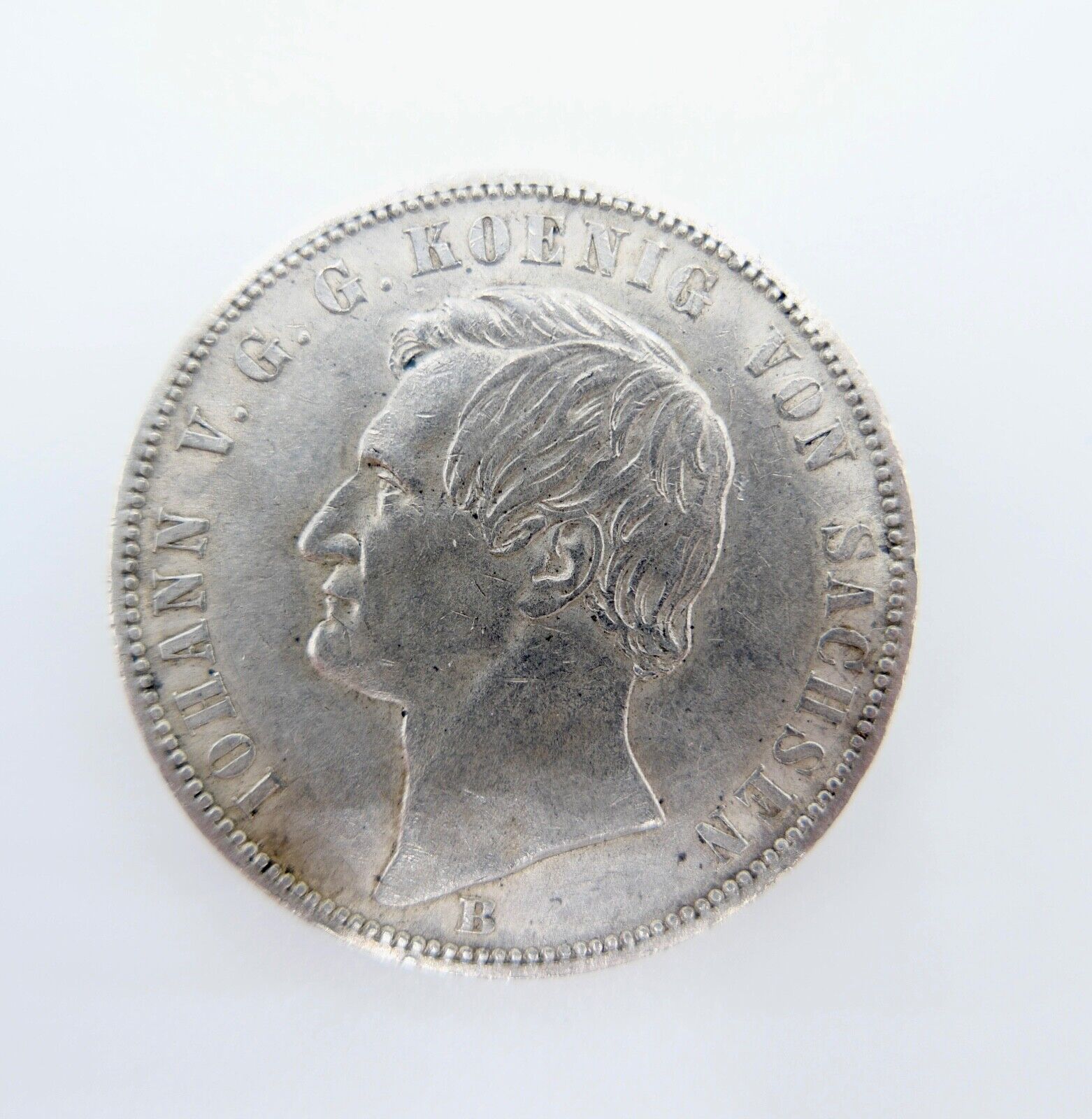 1 Taler Thaler Johann König von Sachsen 1871 B ss-vz Silber - Antikhandel-Stuttgart